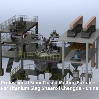 HOT6 Professional Semi Closed Melting Furnace For Titanium Slag
