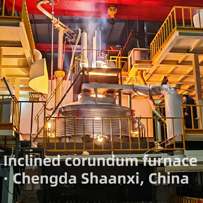 Electric Donkey Type Tilting Corundum Furnace With Monthly Production Capacity Depends On Ingredients